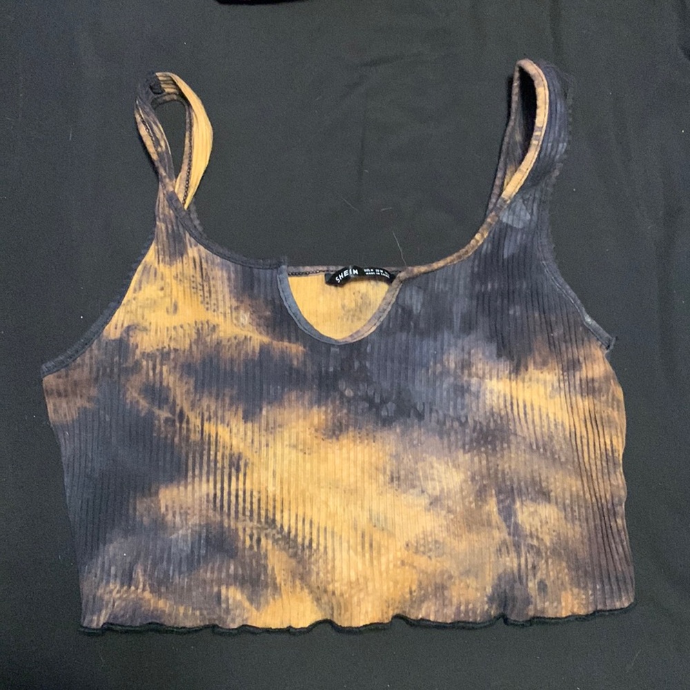 shein tie dye crop top